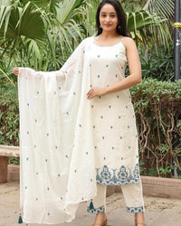 Sleeveless kurti set Thumbnail 1
