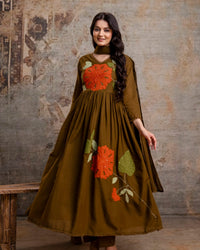 three piece kurti set Thumbnail 1