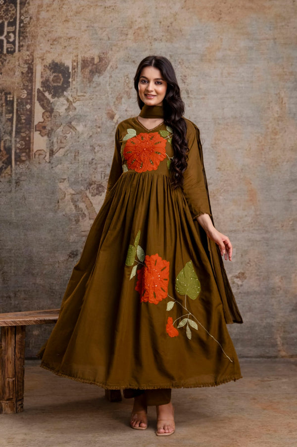 three piece kurti set