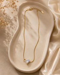 Danty Sparkling Crystal Heart Chain Thumbnail 1
