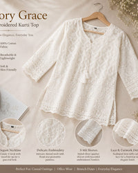 White Kurti or Short kurti Thumbnail 1