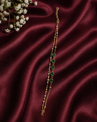 "Green Layered Heart  Anklet / Braclete" Thumbnail 1