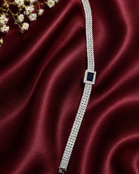 "Triple Line American Diaamond Tennis  Bracelet" Thumbnail 1
