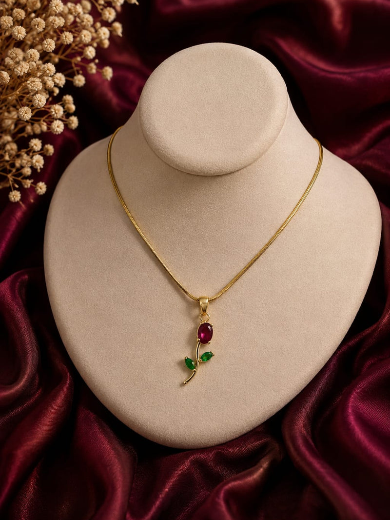 Rose Stem Pendant