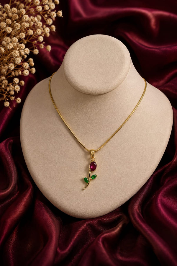 Rose Stem Pendant