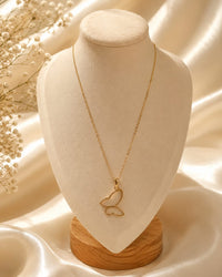 Butterfly Enamel Pendant Chain Necklace Thumbnail 1