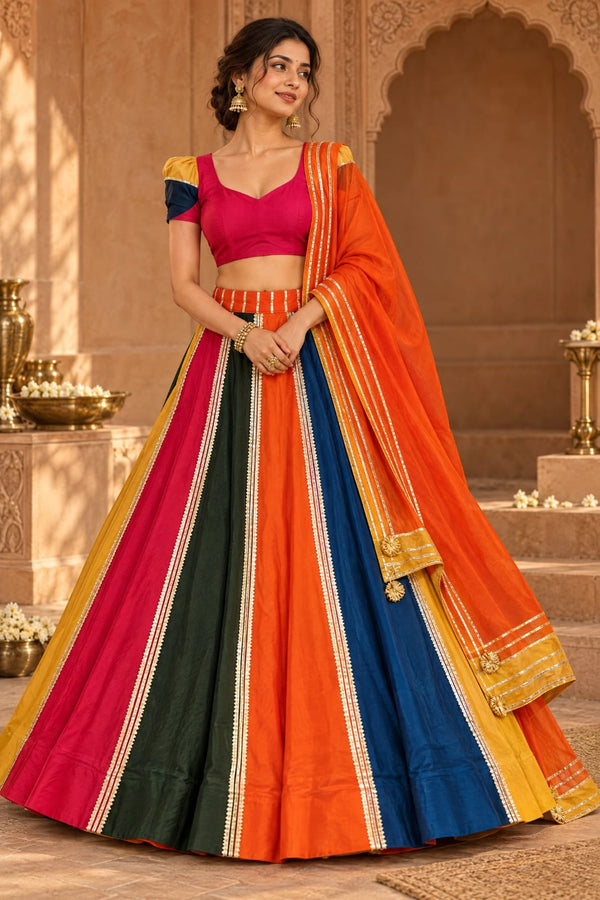 Sunset Carnival Lengha Set