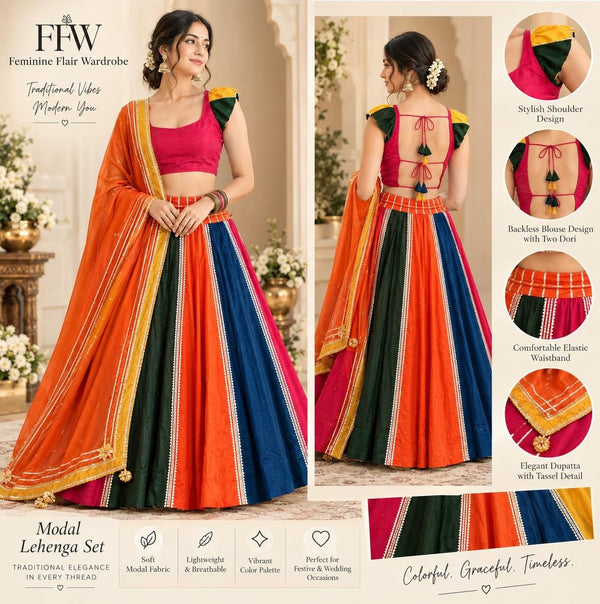 Sunset Carnival Lengha Set