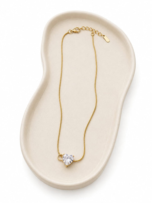 Danty Sparkling Crystal Heart Chain