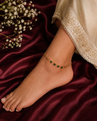 "Green Layered Heart  Anklet / Braclete" Thumbnail 2