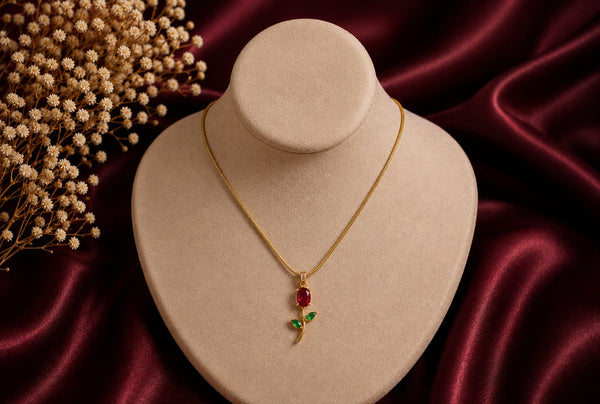 Rose Stem Pendant