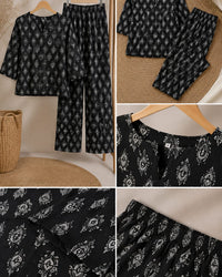 Black & White Ethnic Print Thumbnail 2