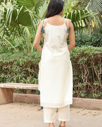 Sleeveless kurti set Thumbnail 3