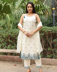 Sleeveless kurti set Thumbnail 2
